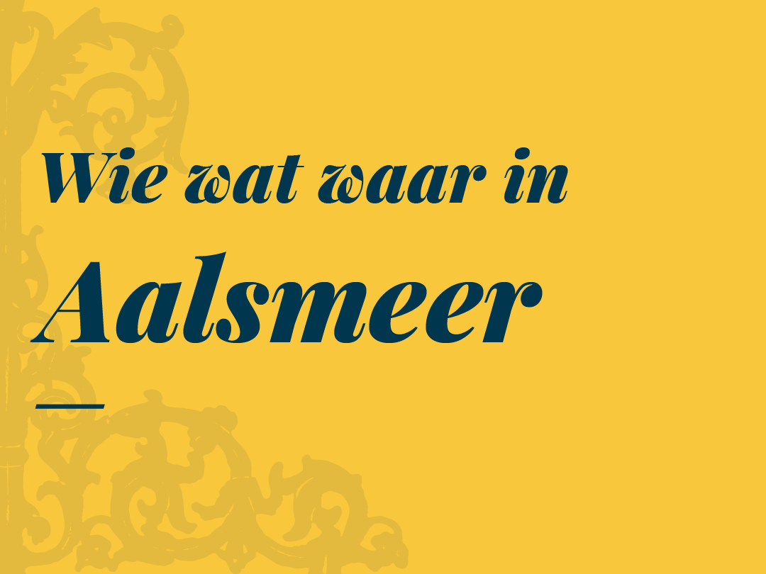 Wie, wat waar in Aalsmeer. Download de PDF.